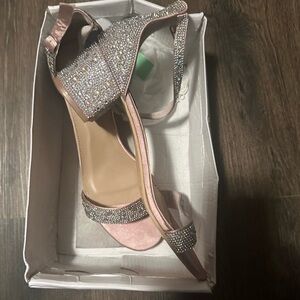 Elegant Pink Rhinestone Women's Sandals